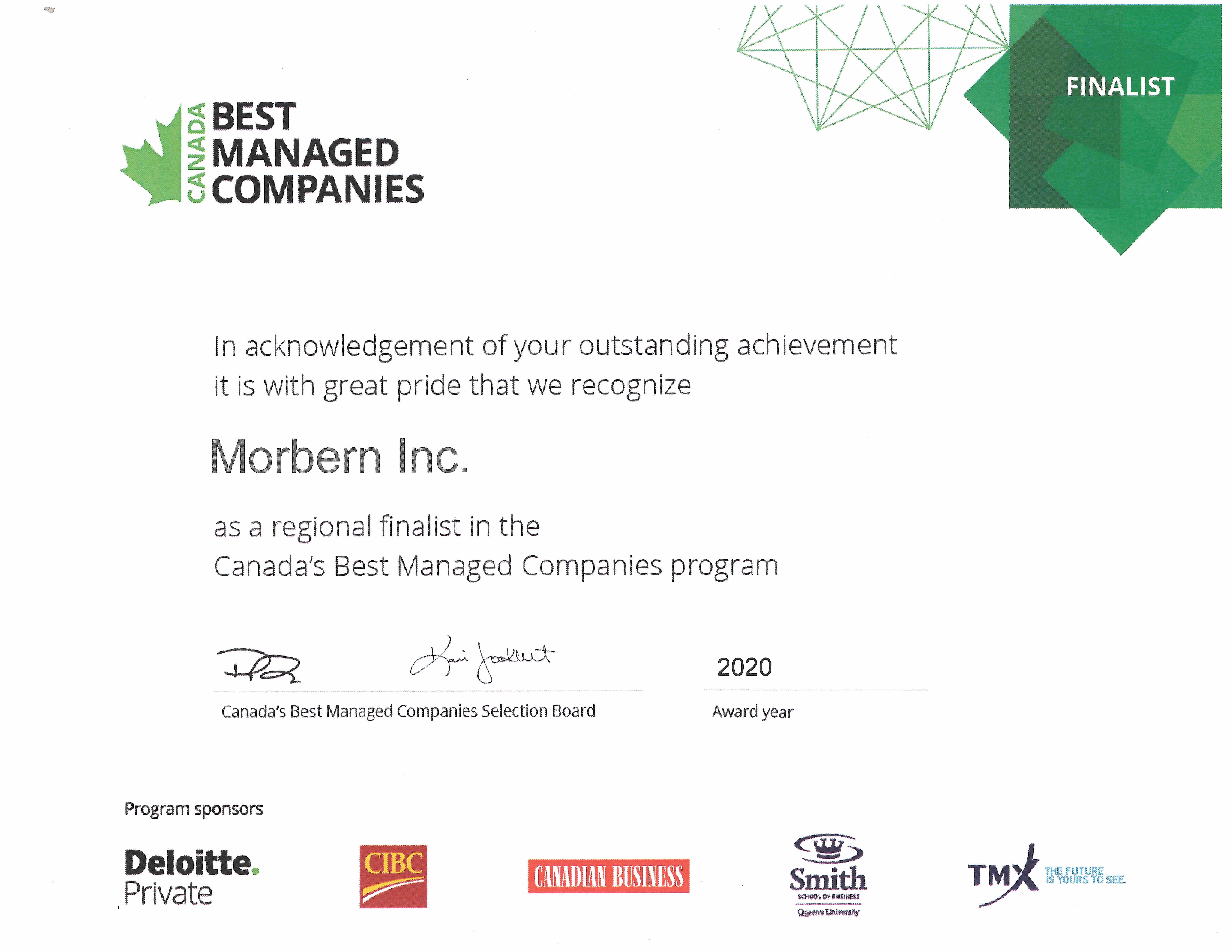 Canada #39 s Best Award Morbern